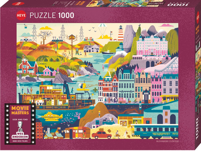 Wes Anderson Films - 1000 piezas