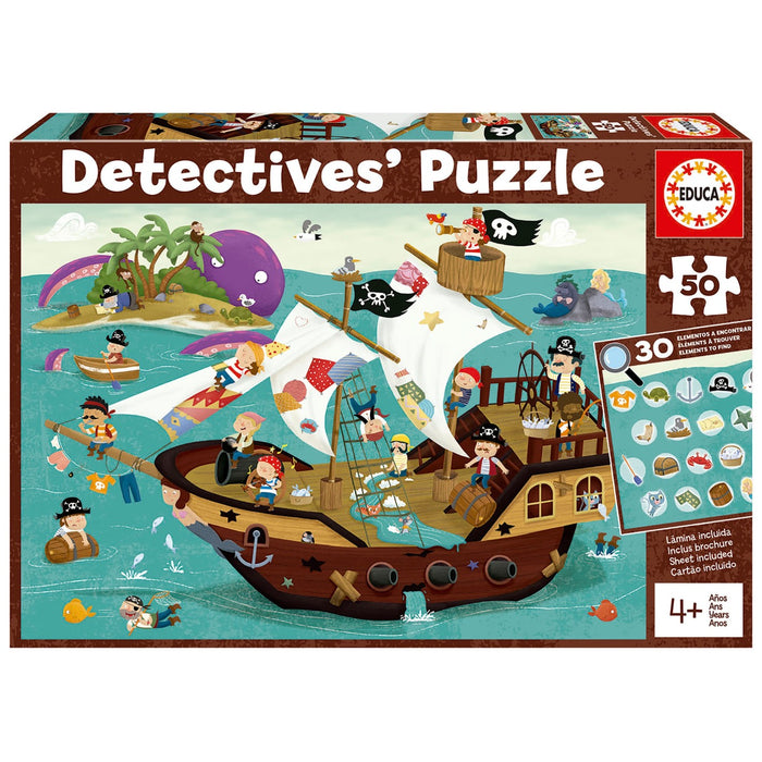 Barco Pirata - Detectives' Puzzles - 50 piezas