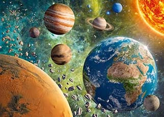 Planeta Tierra en el Espacio de la Galaxia - 2000 piezas