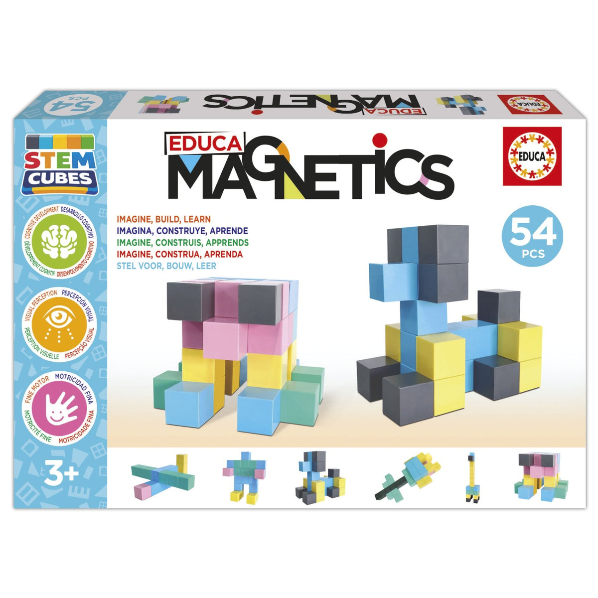 Educa Magnetics STEM Cubes - 54 piezas