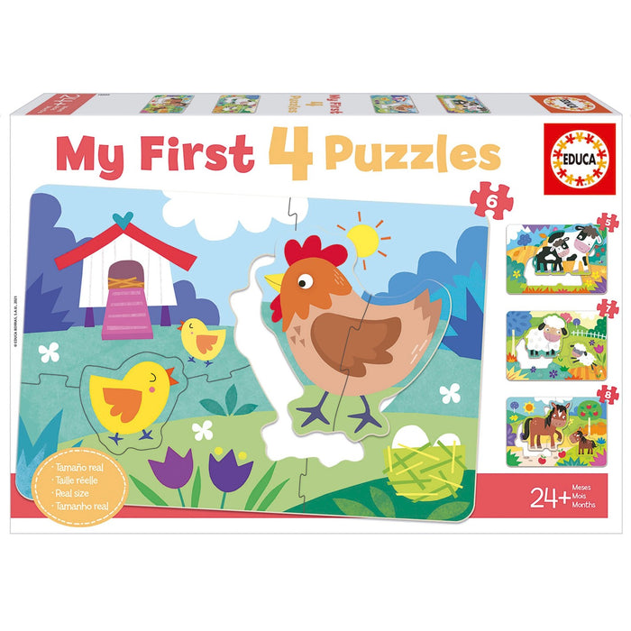 Mamás y Bebés de la Granja - My First Puzzles - 8 piezas